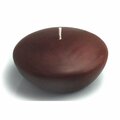 Zest Candle 3 in. Brown Floating Candles, 12PK CFZ-063